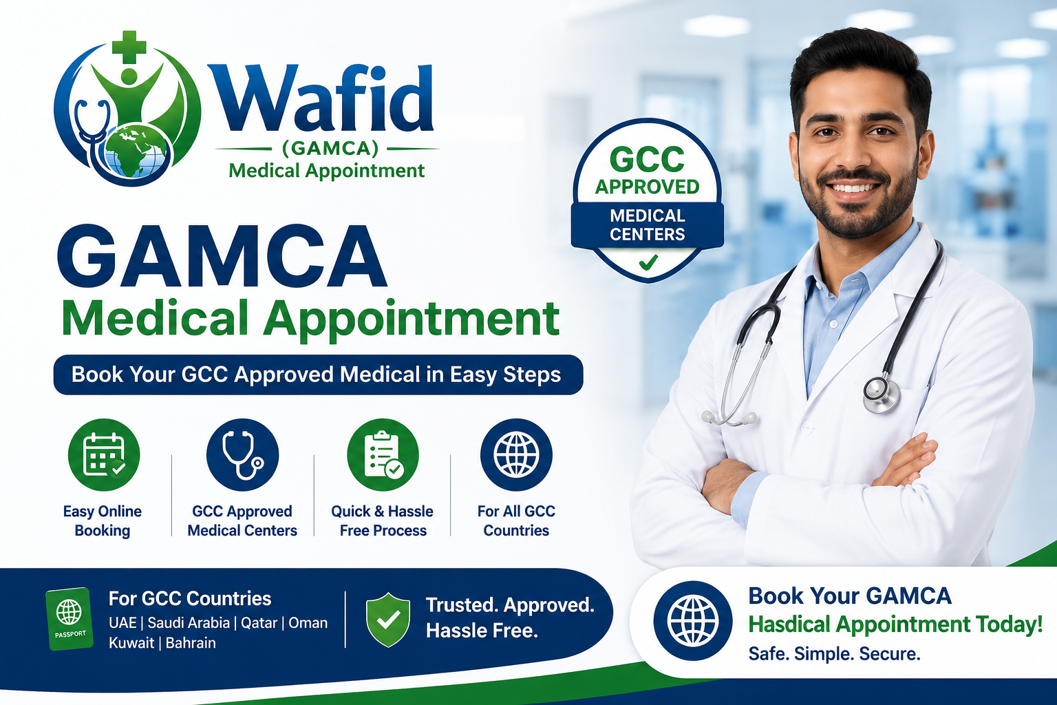 Book Online GAMCA Medical Appointment in Calicut-GCC Visa cover
